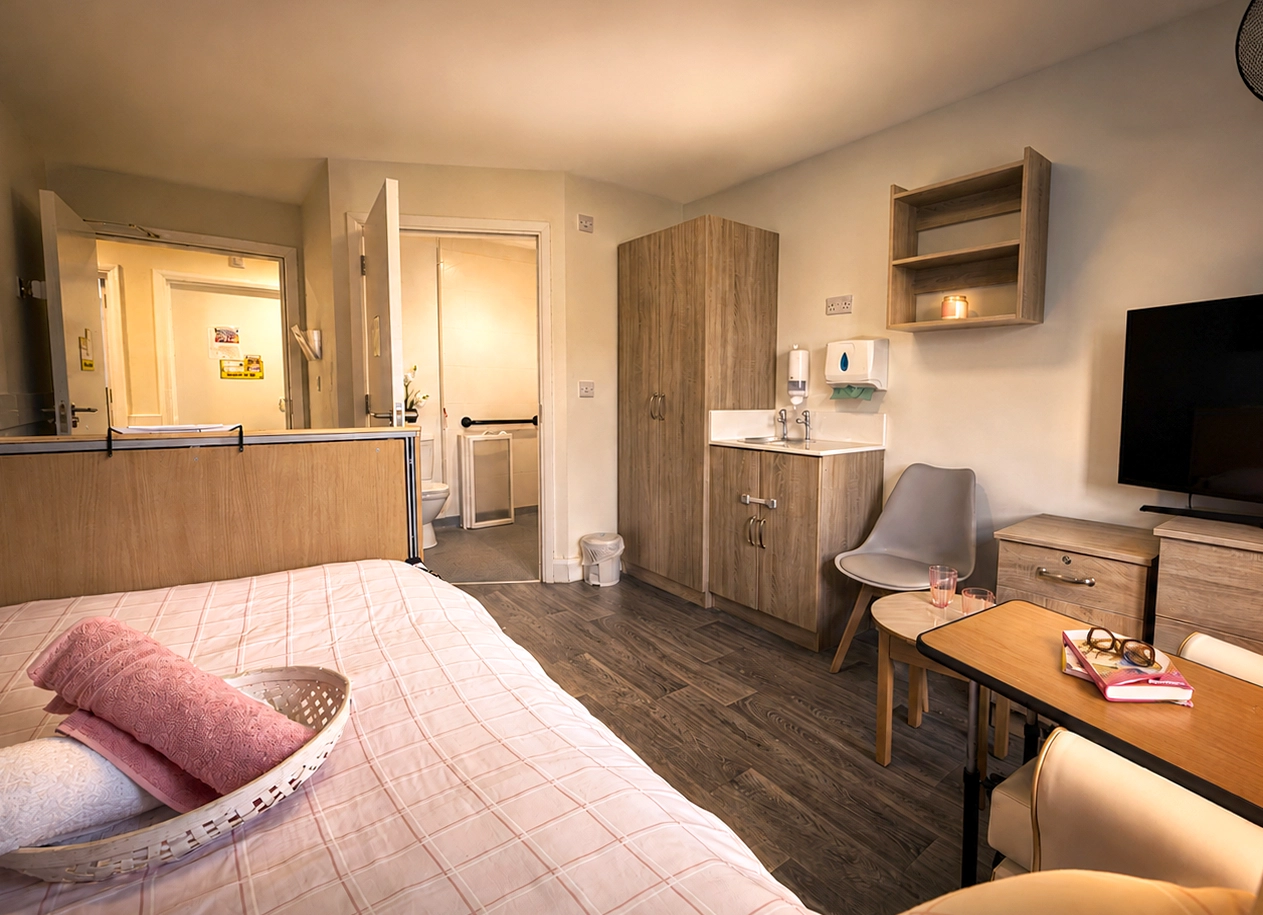 Comfortable short-term respite care guest suite