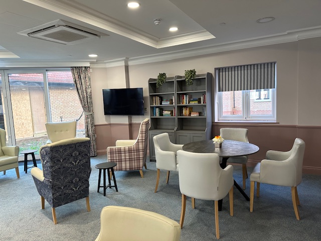 Restaurant style dining hall at Forest Place