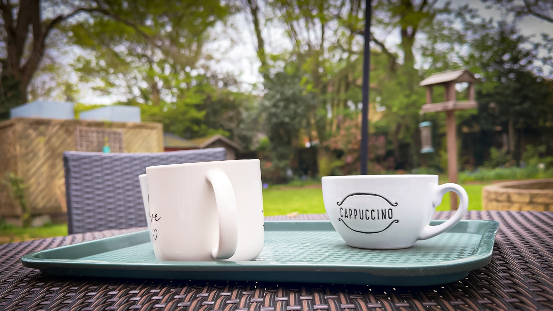 Relaxing outdoor courtyard garden for respite guests
