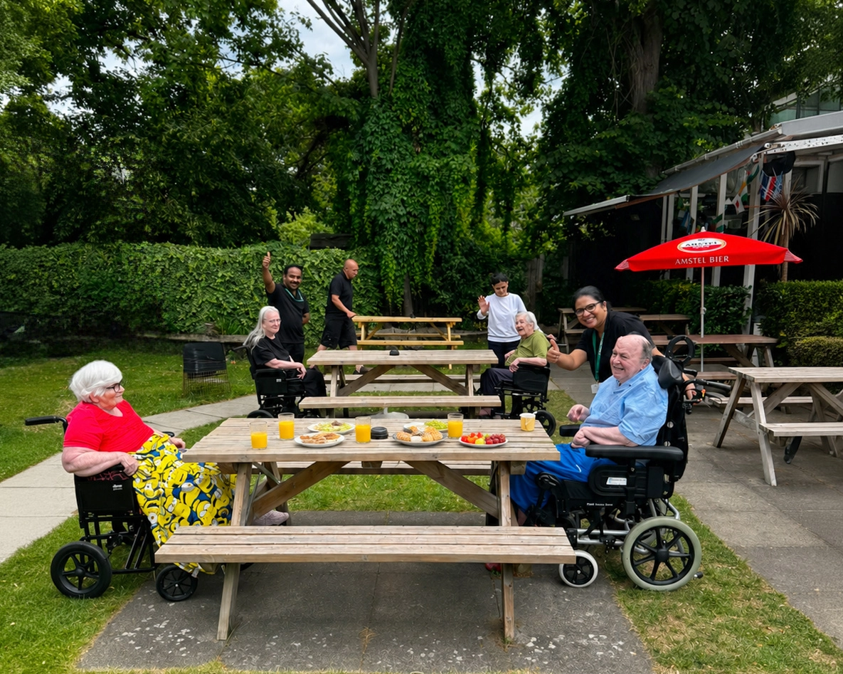 Social day care activities and dining at Woodlands