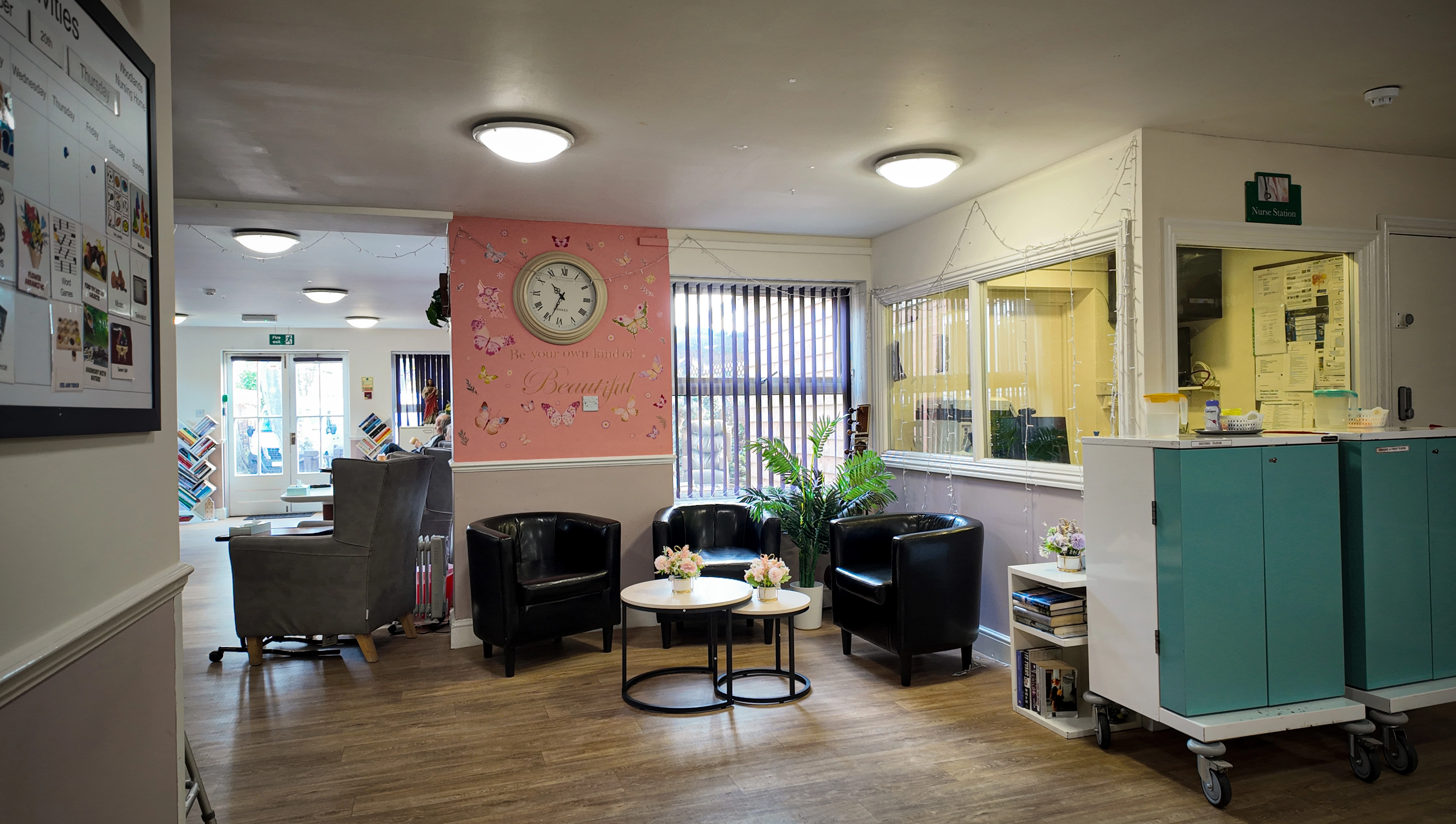 RGN-led clinical nursing station at Woodlands Care Home