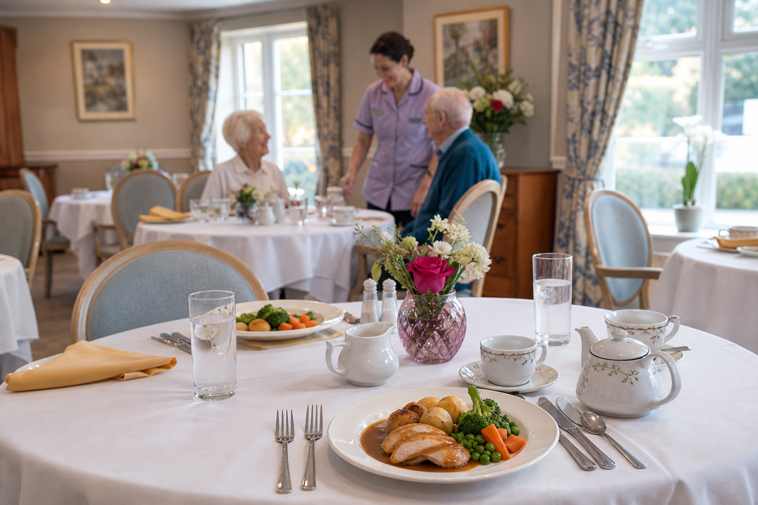 Seasonal dining presentation